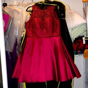 Homecoming dress. Red, size 4